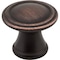 Jeffrey Alexander 1-3/16" Diameter Brushed Oil Rubbed Bronze Cordova Cabinet Knob Z110-DBAC - alternate 1